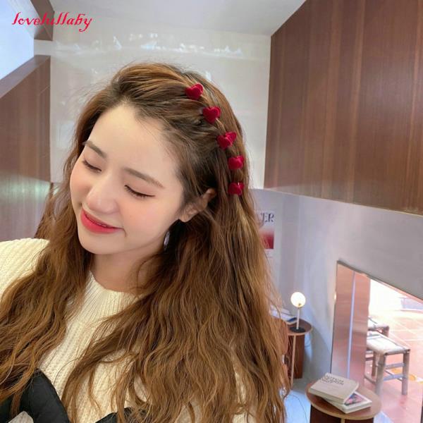 Kẹp tóc thiết kế trái tim/ thỏ nhiều màu sắc tùy chọn đáng yêu dành cho nữ