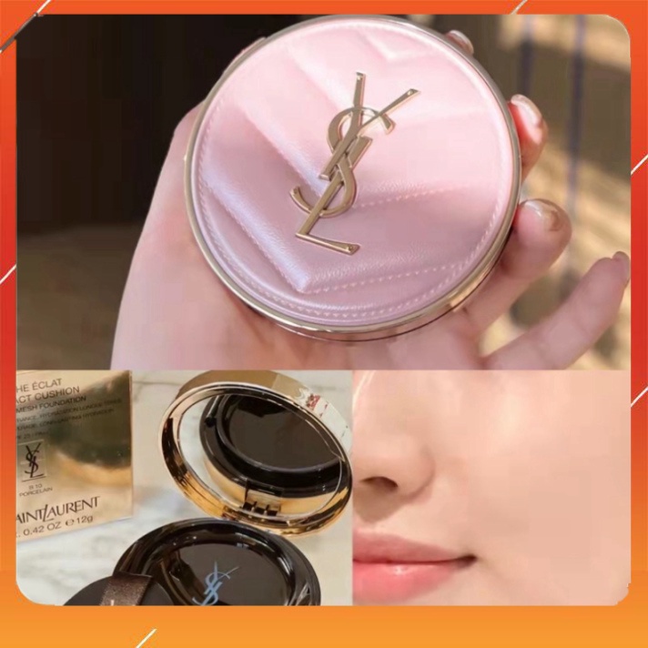 Phấn Nước Cushion YSL màu hồng fullsize fullbox