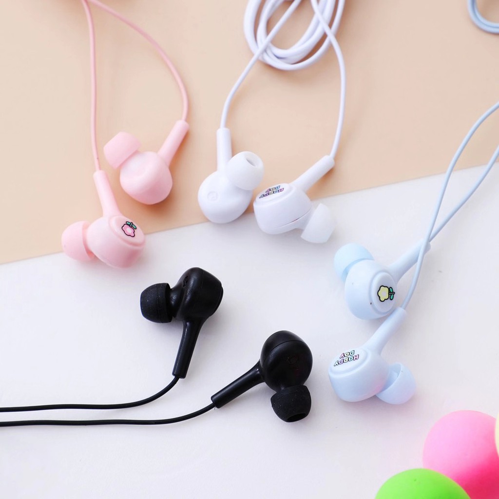 Bộ Tai Nghe Và Hộp Đựng Hàn Quốc Mẫu Cô Gái Dễ Thương (In - Ear 2021) Cực Cute - Có Mic Đàm Thoại - BEYOU