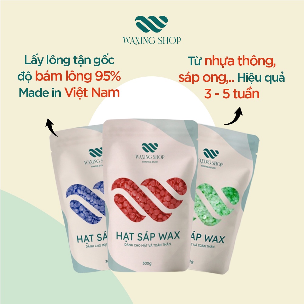 Sáp wax lông nóng nhiều màu Waxingshop Color Hard Wax Beans Việt Nam