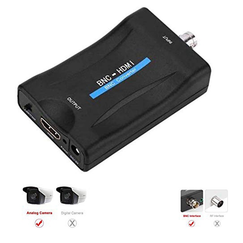 Đầu Chuyển Đổi BNC Sang HDMI CVBS BNC HDMI Coax 1080P HDCP Cho Camera Giám Sát