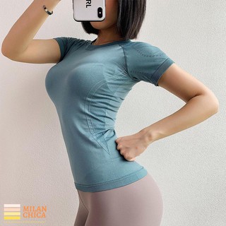 Áo Thun Ngắn Tay Thể Thao Nữ June (Đồ Tập Gym,Yoga) (Không Quần) - Cửa Hàng Việt Nam - Livan Sport