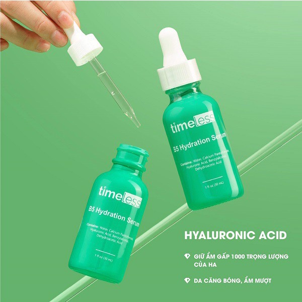 SERUM TIMELESS B5 HA Phục Hồi Chữa Lành Cấp Ẩm Cho Da Yếu, Treatment - 30ml