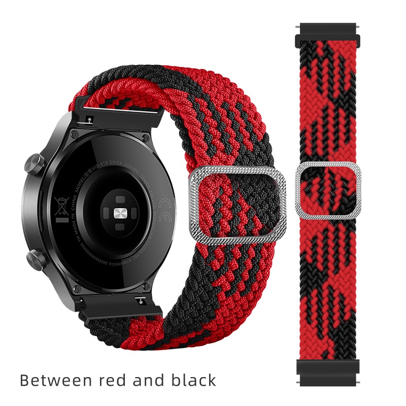 Dây đeo đồng hồ bằng Nylon đàn hồi 20mm 22mm cho Garmin Vivomove 3 Luxe HR Fenix Chronos Vivoactive 4 3