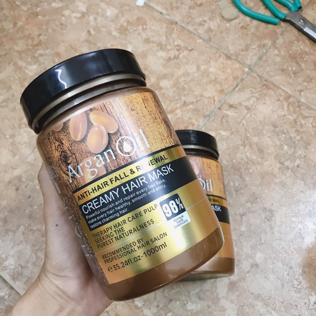 ( rẻ vô địch) Hấp ủ  argan oil phục hồi mềm mượt 1000ml
