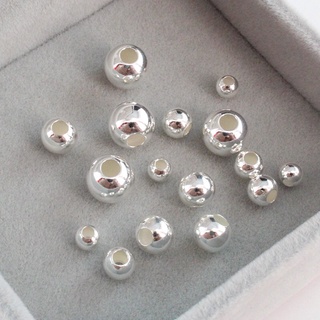 [S925] Set 10 Bi bạc trơn 4mm - MH731 MOCHUONG JEWELRY