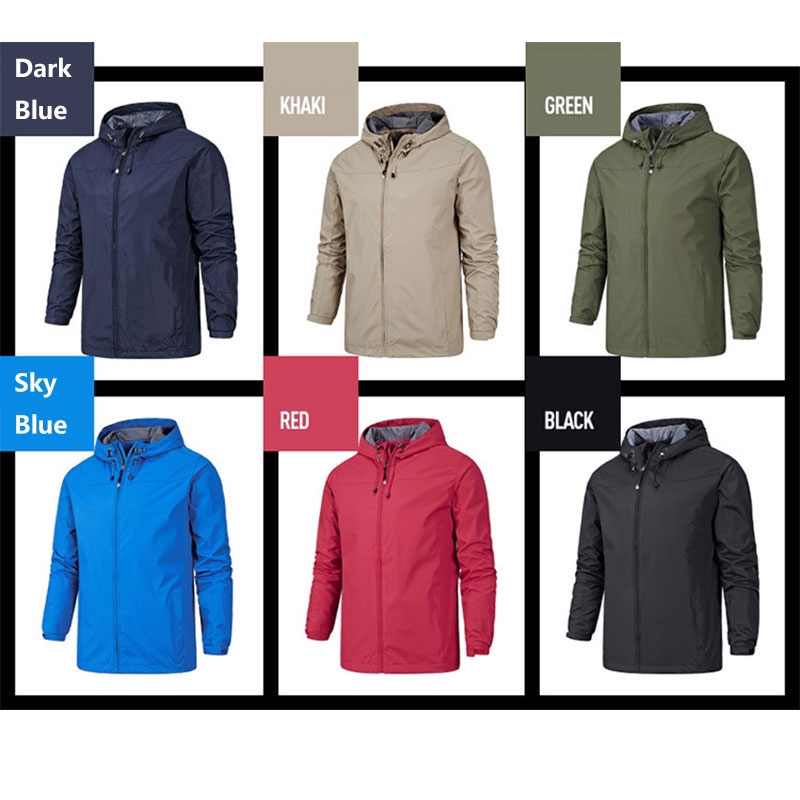 Áo khoác nam chống nước nhiều màu tùy chọn chất lượng cao