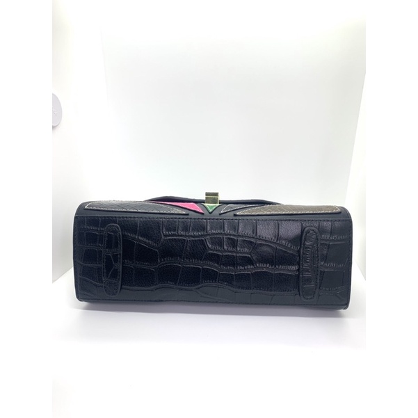 Túi Da cá sấu ghép size 26