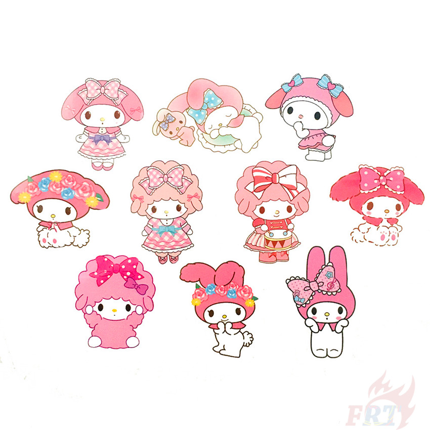 ❉ My Melody Series 03 - Sanrio Character Anime Stickers ❉ 40Pcs/Set DIY Decals Stickers for Album Diary Laptop Scrapbooks Skateboard