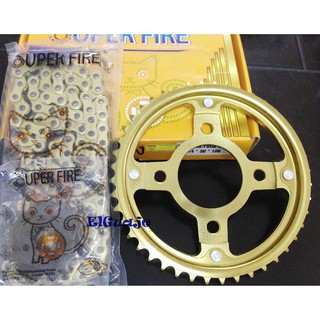 Bộ nhông xích (nhông sên dĩa) Superfire vàng Winner (Full đĩa chống trượt)