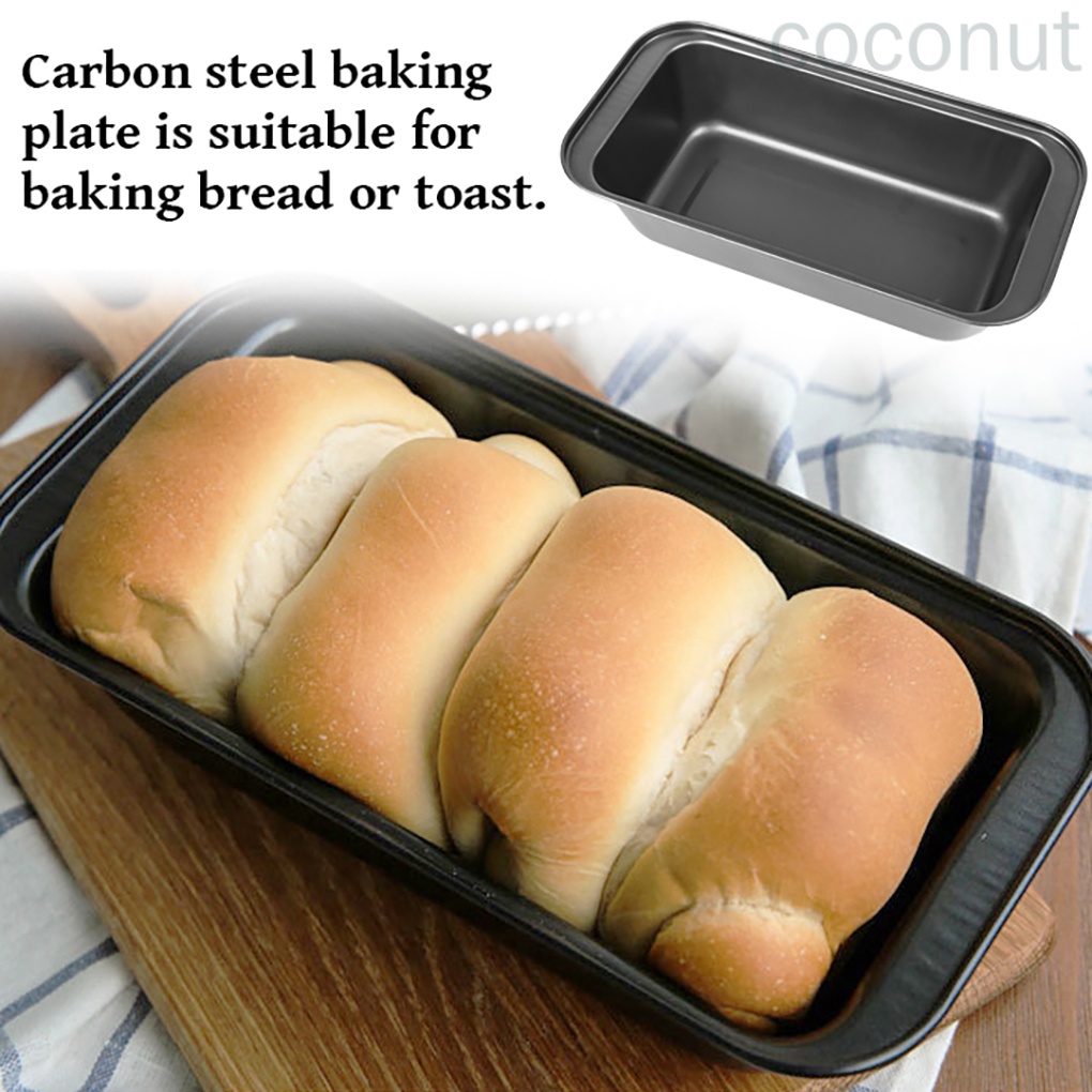 Khuôn Nướng Bánh Hình Chữ Nhật Bằng Thép Carbon Chống Dính Tiện Dụng