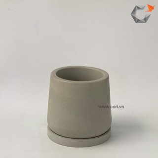 Chậu xi măng cao cấp Cori_ chậu hình bầu dục