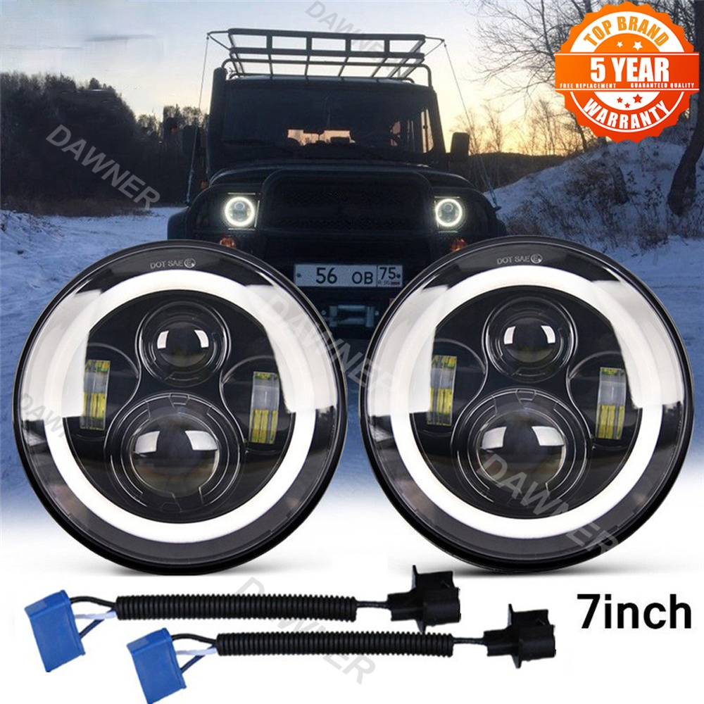 Đèn Pha Led Drl Hi / Lo 50w 30w Cho Xe Máy 4x4 Az 12v 24v