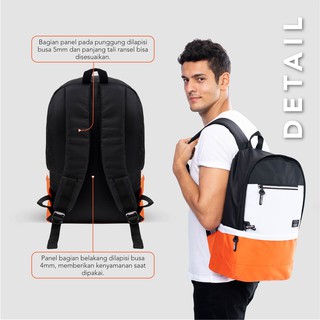 Ba lô đi học màu đen in chữ BACKPACK GALAXY BACKPACK cá tính cho nam