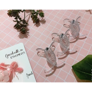 Kẹp càng cua 3 răng, 5 răng trong suốt xinh xắn