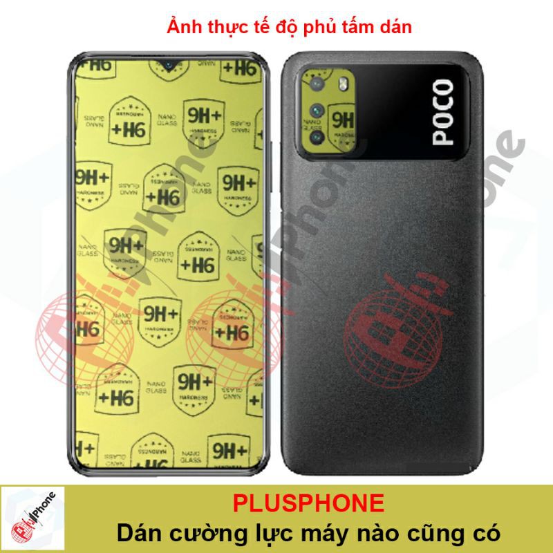 [Mã ELFLASH3 hoàn 10K xu đơn 20K] Dán cường lực dẻo nano Xiaomi Poco M3