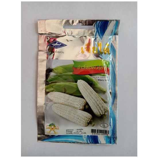 Hạt giống ngô/bắp nếp trắng nhập thái lan nguyên gói 20gr = 60 hạt_Ngô bắp sữa siêu ngọt dẻo
