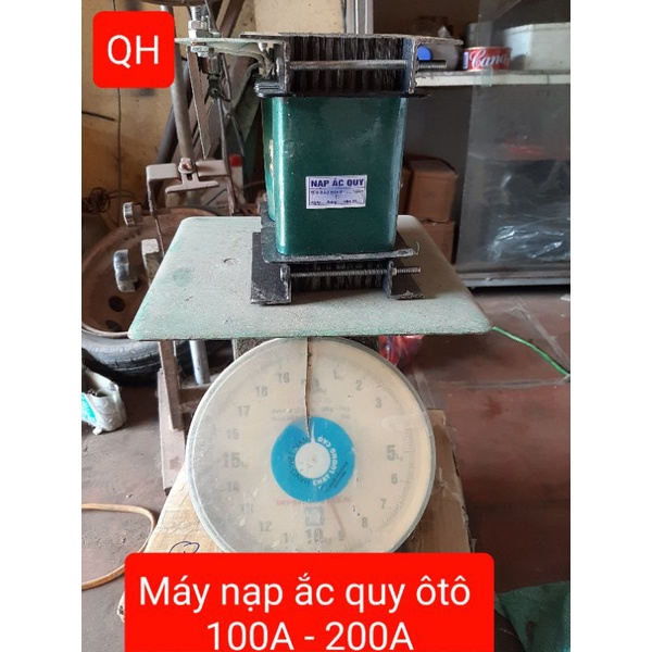 Máy nạp bình ắc quy 100A - 200A dây đồng nhập hàn quốc