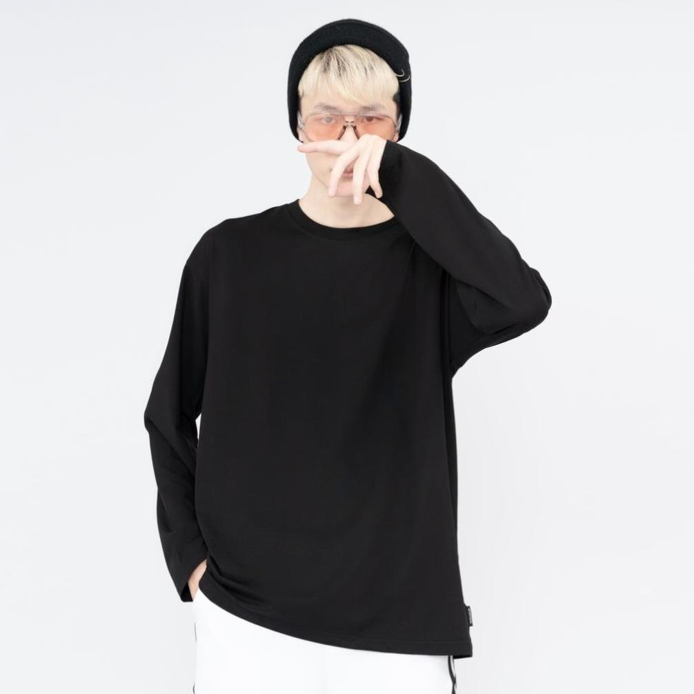 Áo thun DÀI TAY Unisex N7 Basic Tee phông trơn nam nữ lỡ oversize form rộng sweater ulzzang Hàn Quốc 🎁 !