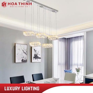 (Bảo hành 2 năm) Đèn thả trần pha lê cao cấp trang trí bàn ăn , phòng bếp , cửa tiệm, 3 chế độ ánh sáng HTĐT-021