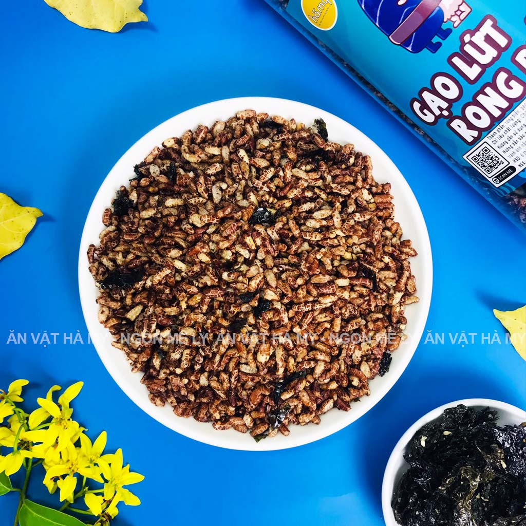 Gạo lứt rong biển thơm ngon loại 1 hũ 300g đồ ăn vặt Hà My