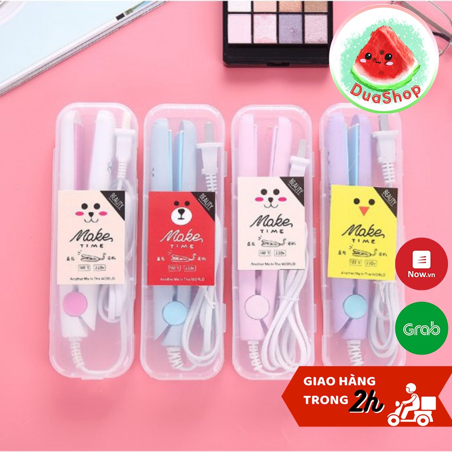 Máy Là Tóc Mini Make Time - Máy Ép/ Duỗi/ Là Tóc Mái Tiện Lợi  🍉Duashop🍉