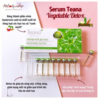 🎏 Serum Teana "Vegetable Detox" - Dòng Stress Control nuôi dưỡng da, thải độc, giảm quá trình lão hóa