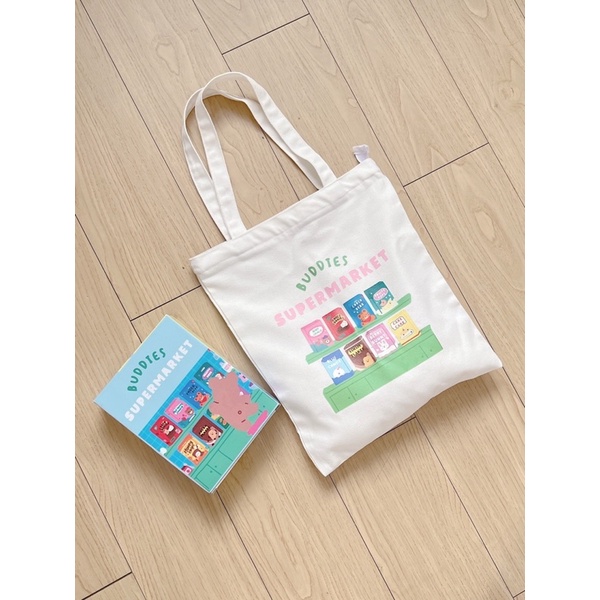 Túi tote by Buddies kèm hộp cute