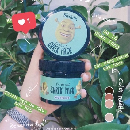 Mặt Nạ Đất Sét Olive Young X Dream Works I'm The Real Shrek Pack - Pink Pack - White Pack