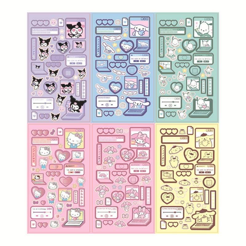 Miếng Dán PET Dễ Thương Chống Nước Trang Trí Sổ Tay / Nhật Ký DIY