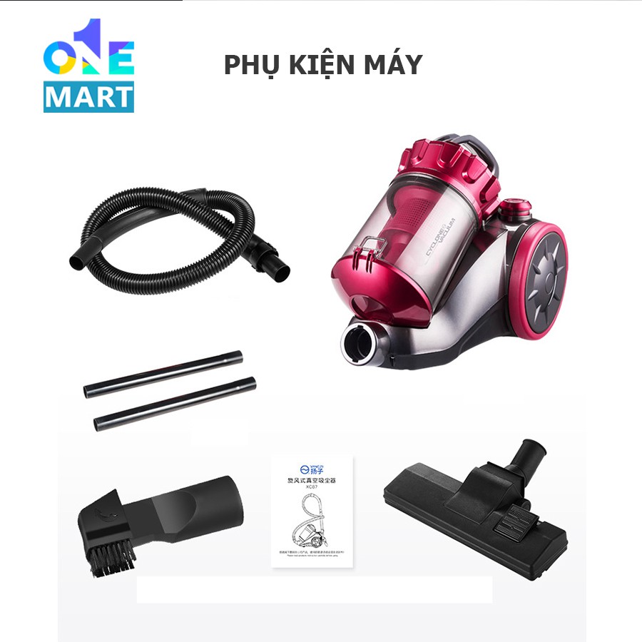 Máy hút bụi công suất lớn Yangzi XC87 công suất 1400W lực hút 17kPa hút sạch bụi bẩn trên mọi địa hình tặng 9 đầu hút