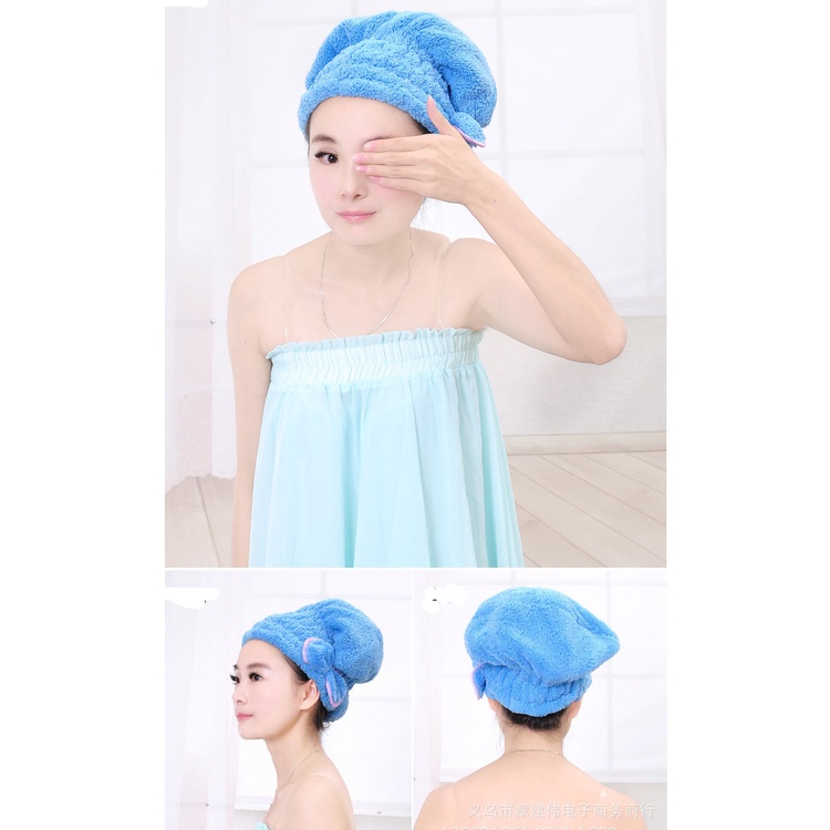 Mũ Trùm Đầu/ Trùm Tóc Chống Thấm Nước Khi Tắm Hoặc Ủ Tóc Thời Trang