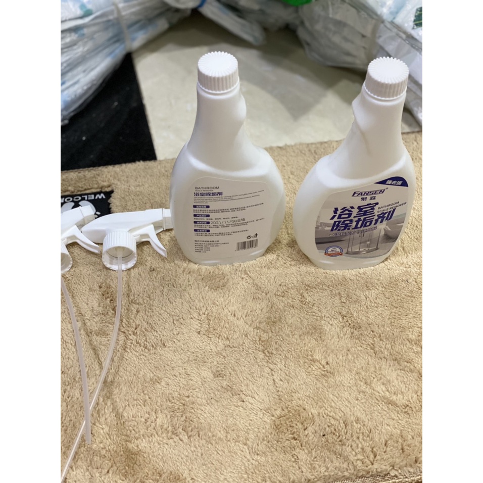 Chai Xịt Tẩy Rửa Vệ Sinh Nhà Bếp, Nhà Tắm Tẩy Cặn Canxi 500ml Siêu Sạch An Toàn