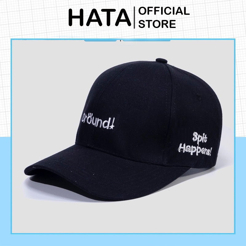 Mũ - Nón Lưỡi Trai Thêu Chữ GROUND 371 Unisex Nam nữ  Phong Cách Ulzzang - Hata24h