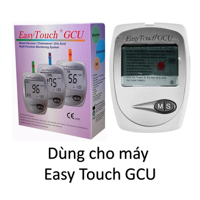 Que thử mỡ máu Cholesterol dùng cho máy Easy Touch GCU322 (lọ 5 que) KHK Healthcare