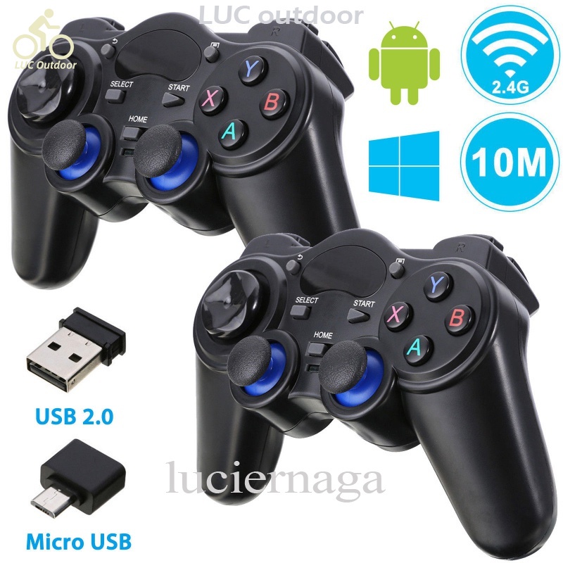 Tay Cầm Chơi Game Bluetooth Không Dây 2.4GHz Với Đầu Cắm Micro USB/OTG Cho Android Tablet TV Box