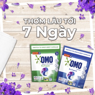 Viên giặt OMO Active 3 in 1 Capsule Túi 17 Viên 442g