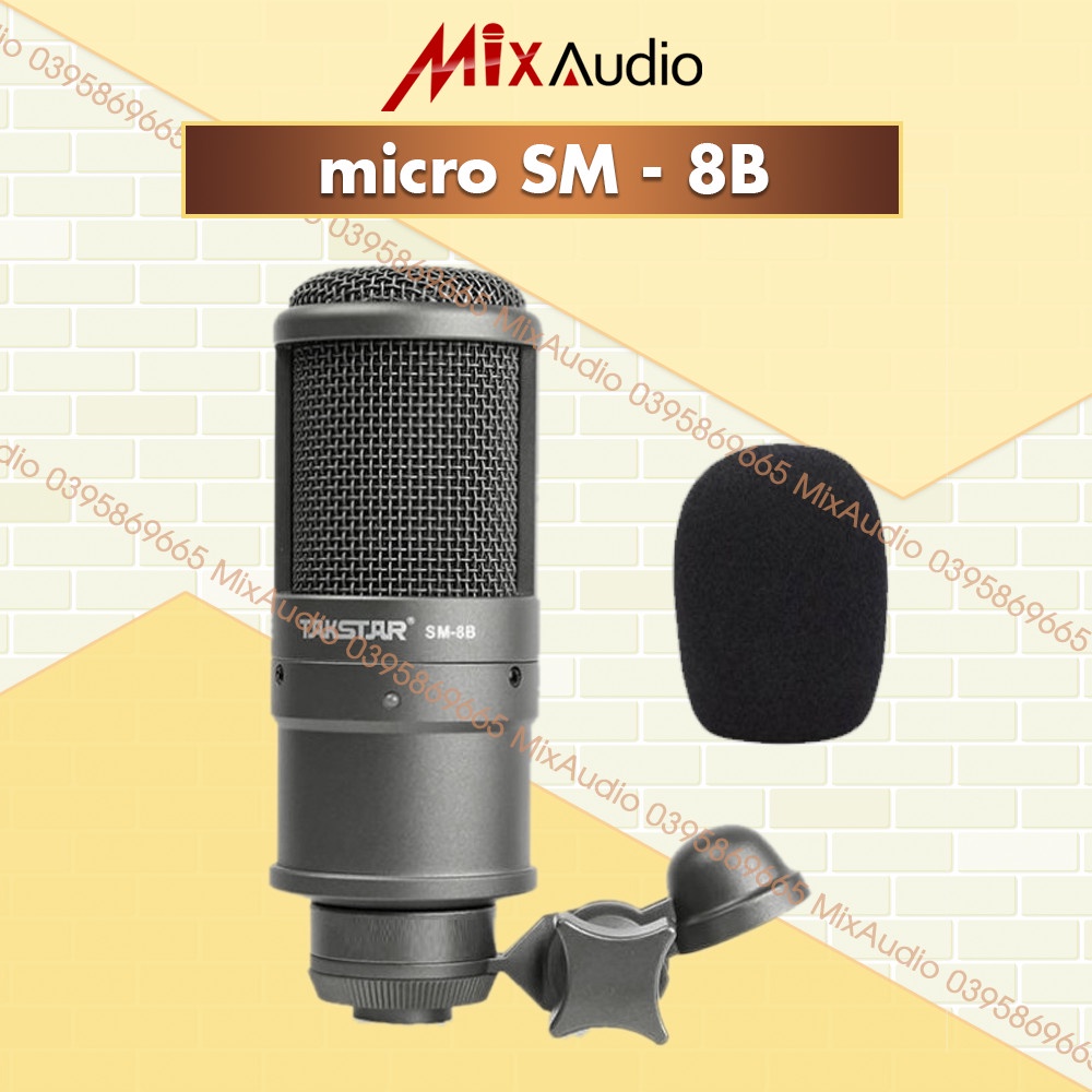 Combo Livestream Thu Âm TAKSTAR Mic SM-8B, Soundcard Icon Upod Pro, Tai nghe TS2260 [BH 1 NĂM]