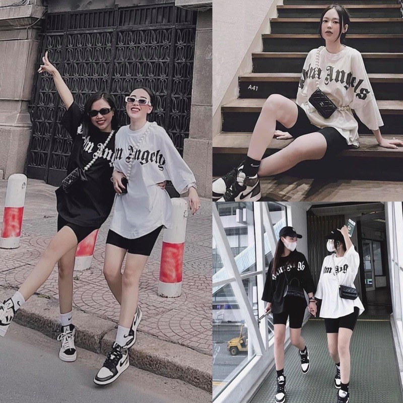 Set thun quần lửng ngố , Set áo thun kèm quần legging lửng ngố