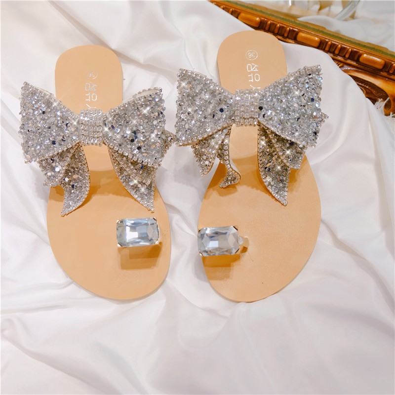 Dép xỏ ngón đính đá size 35/40  250520 TP6