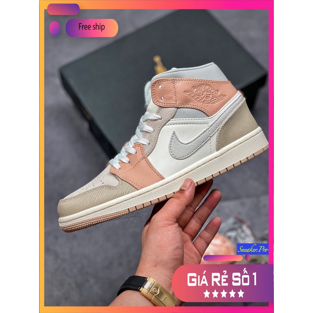 NEW FC FALE ( FULL BOX ) Giày thể thao cao cổ AIR Jordan 1 Mid Milan  siêu đẹp cho  nữ ⁸ :; ` ; :