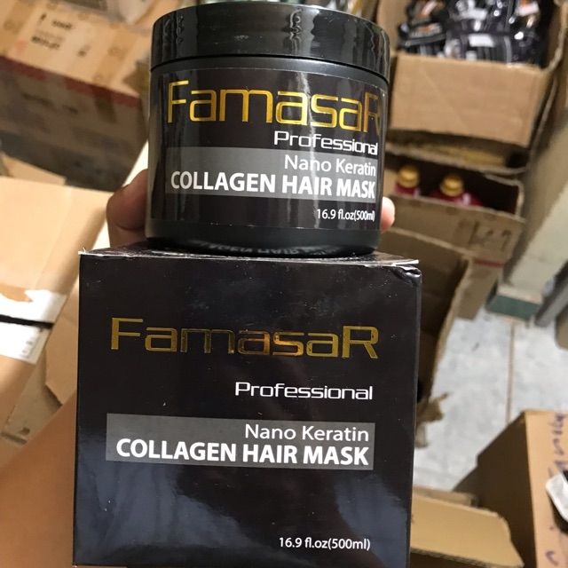 KEM HẤP DẦU KERATIN NANO FAMASAR 500ml