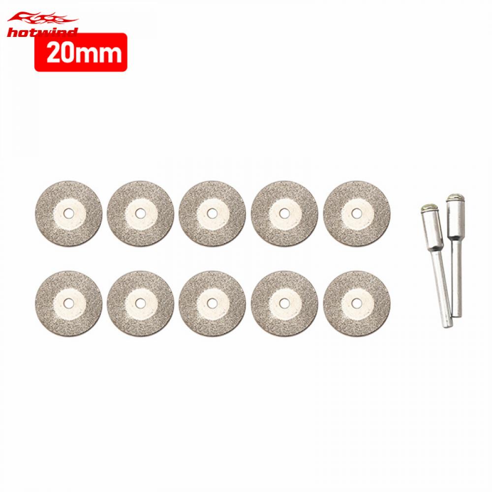 Bộ 10 Đĩa Cắt Kim Cương 30mm Và 2 Lưỡi Khoan