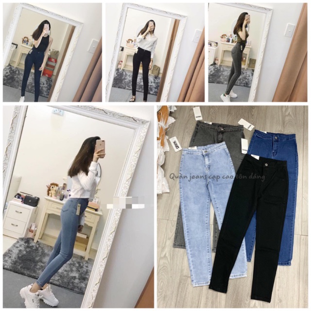 BÁN SỈ QUẦN JEAN CẠP CAO CHO NỮ mã 501-502-503-415