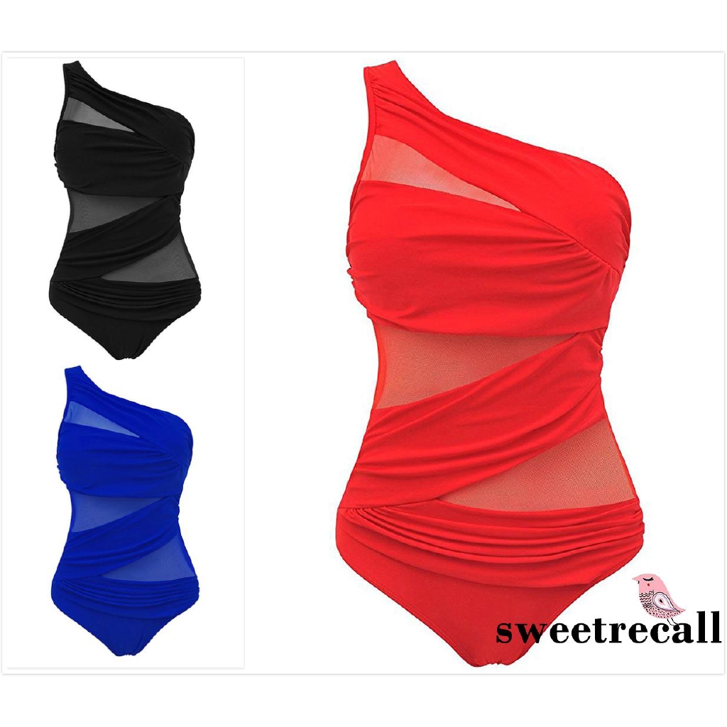 Bộ đồ bơi 1 mảnh màu trơn quyến rũ dành cho nữ | BigBuy360 - bigbuy360.vn