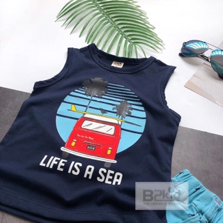 Đồ bộ sát nách bé trai ngày hè