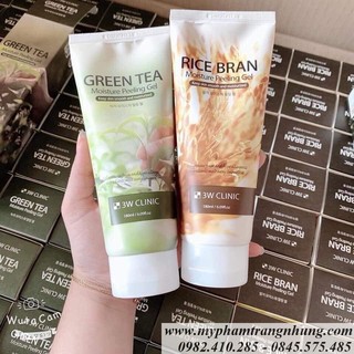 TẨY TẾ BÀO CHẾT 3W CLINIC RICE BRAN MOISTURE PEELING GEL.