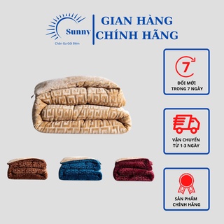Chăn lông cừu chữ vạn đại hàn mặt chăn lông nhung mềm mịn ấn áp hàng loại 1