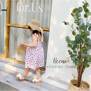 Váy 2 dây thắt nơ cho bé BEEMO V01