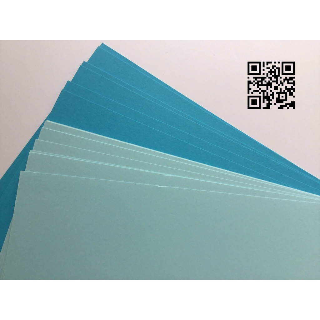 Giấy Màu, Bìa Màu, Giấy Làm Thiệp, Scrapbook (A4) (Xấp 10 Tờ) [XANH DƯƠNG]